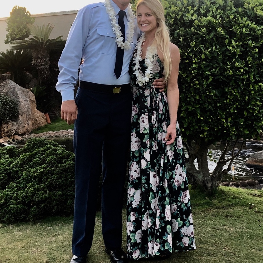 Lulus floral wrap maxi dress